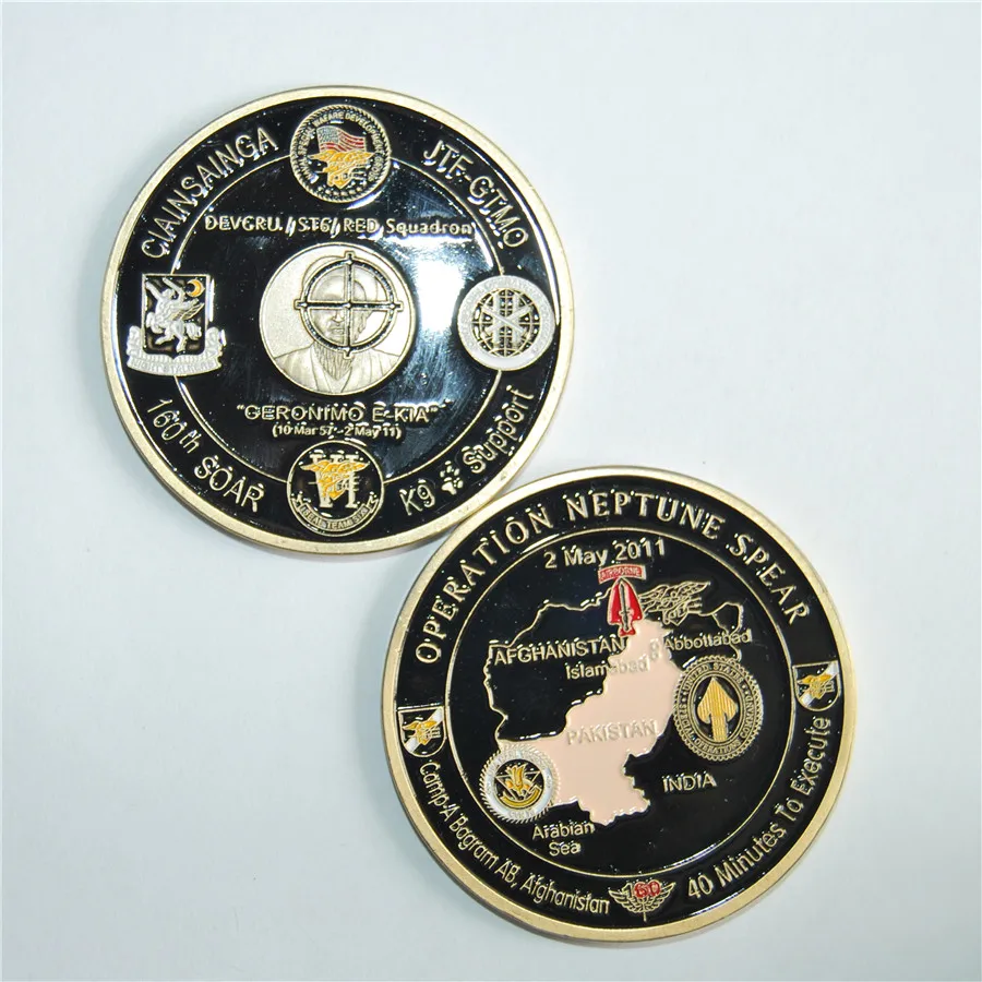 Operation NEPTUNE SPEAR 160th SOAR SEAL Team 6 Navy Commemorative Challenge Coin (35)