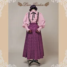 Женская модная кружевная садовая юбка с кожаными ремнями и цветочной вышивкой