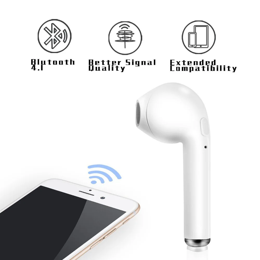 

For Apple Earpods I7s TWS Bluetooth In-Ear Earphone I7 Earpods Earphone Case Replacement Soft Silicone Antislip Ear Hook Earbuds