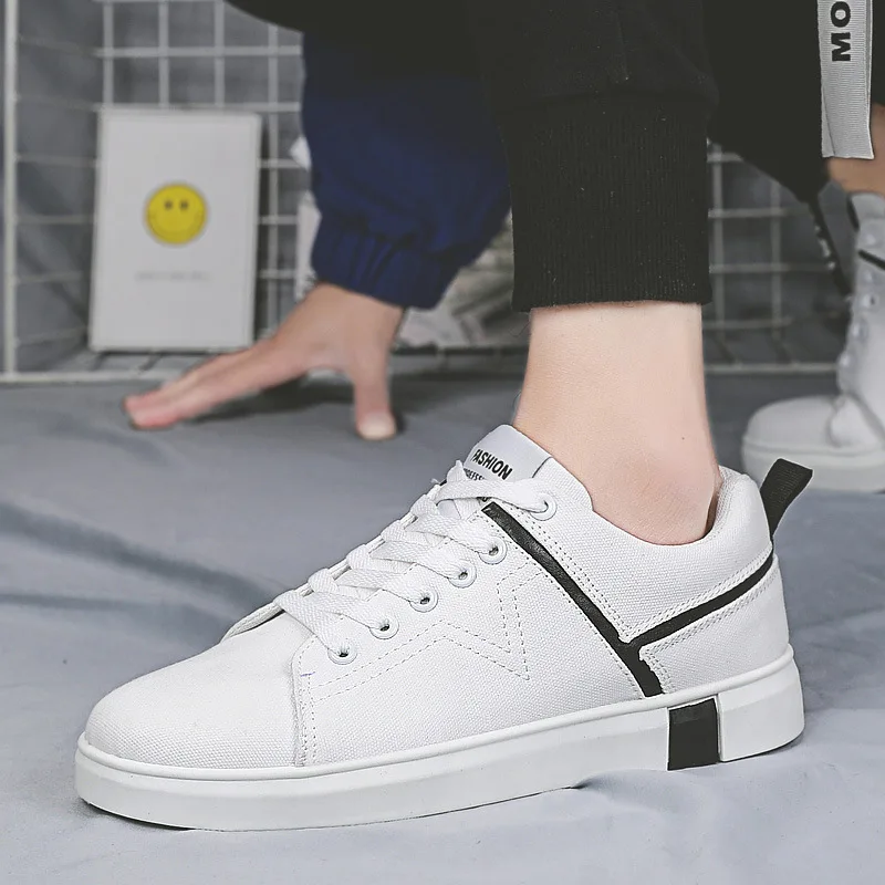 

2019 Spring New Men Shoes Lac-up Men Casual Shoes Lightweight Comfortable Breathable Walking Sneakers