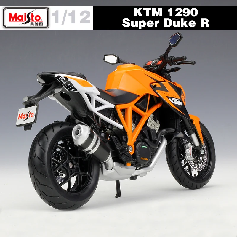 Высокая имитация 1:12 KTM 1290 Super Duke R модель мотоцикла из сплава металлические игрушки для детей подарки на день рождения