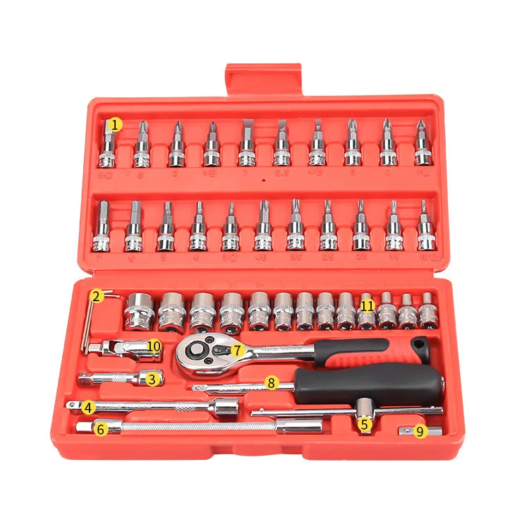 

Car Simple Repair Tool Kit Spanner Socket Set Screwdriver Ratchet Wrench Set Car Repair Tools Combination Repairing Hand Tool