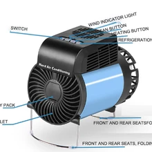 Портативный Открытый Мини Ручной Кондиционер вентилятор Холодный теплый двойной кондиционер вентилятор, внутренний и открытый
