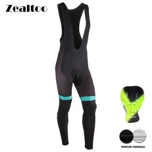 Zealtoo Ne'w зимние теплые флисовые велосипедные брюки Велоспорт гелиевая Подушка колготки Mtb мужские Ropa Ciclismo Invierno