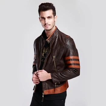 

New X men Wolverines James Howlett Logan Cosplay PU Leather Jacket Cosplay Costume Faux Leather Coat for Men M-4XL