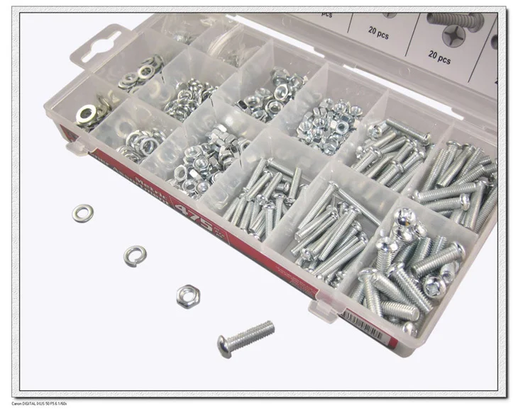 Hardware 475pc Metric Nut & Bolt Assortment/Kit/Setin Nut & Bolt Sets