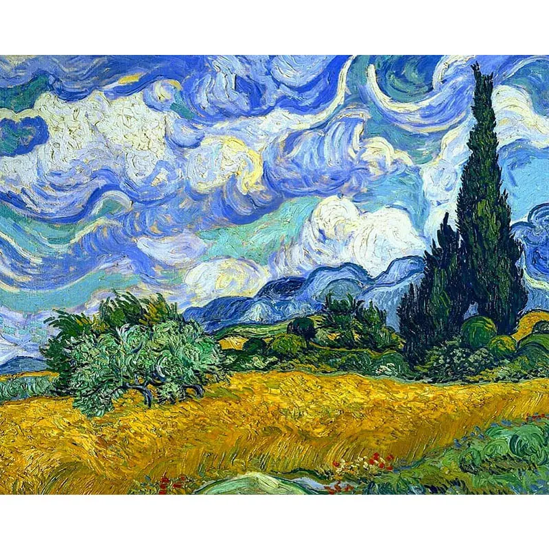 

DIY Landscape Diamond Embroidery Cross Stitch Home Decor Full Square Resin Diamond Painting Mosaic Festival Gift