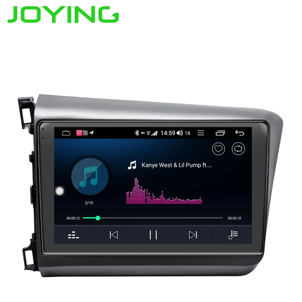 Best 9"4GB+64GB Android 8.1 Car Radio Stereo Built-in 4G Modem DSP Carplay Head Unit For Honda Civic 2012-2015 GPS Multimedia Player 1