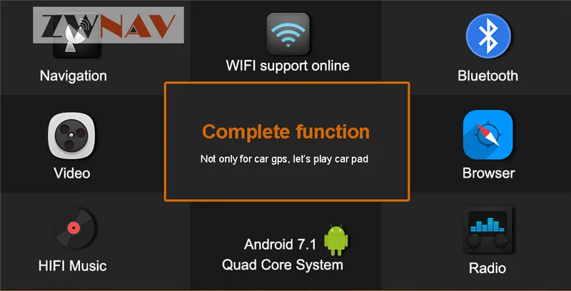 Clearance Android 8.0 Car DVD Player GPS Navigation Headunit Multimedia GPS SAT NAV For Toyota Most of 2DIN 200*100 Radio 1