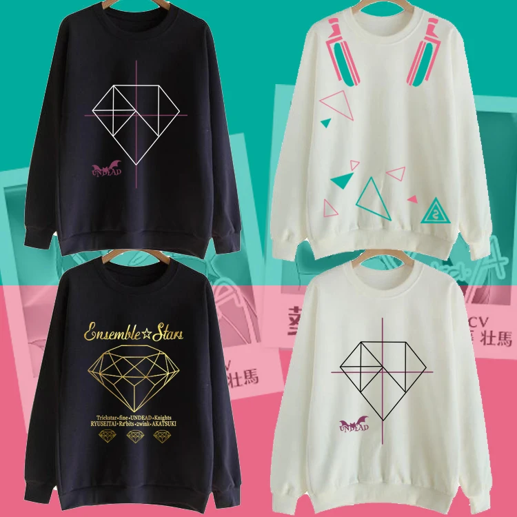 

[STOCK]Anime Ensemble Stars Team Undead 2Wink members Cotton Fleece Halloween Carnival cosplay Pullover Top New 2017 free ship