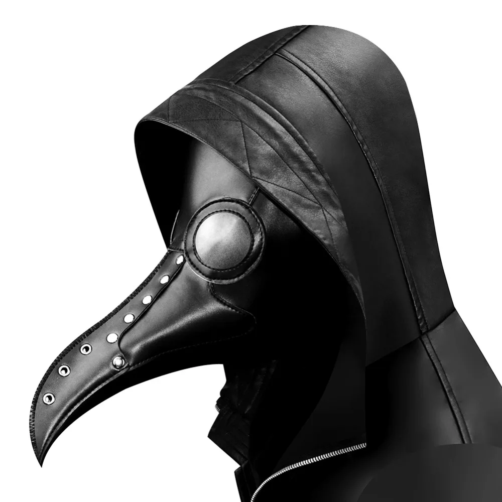 Gear Duke/готическая Черная маска из искусственной кожи на Хэллоуин в стиле стимпанк, чума, доктор, ретро, крутая маска с птичьим ртом, маскарадный костюм, реквизит для костюмированной вечеринки