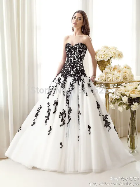 negro de encaje con aplicaciones vestidos blancos de boda 2015 bata