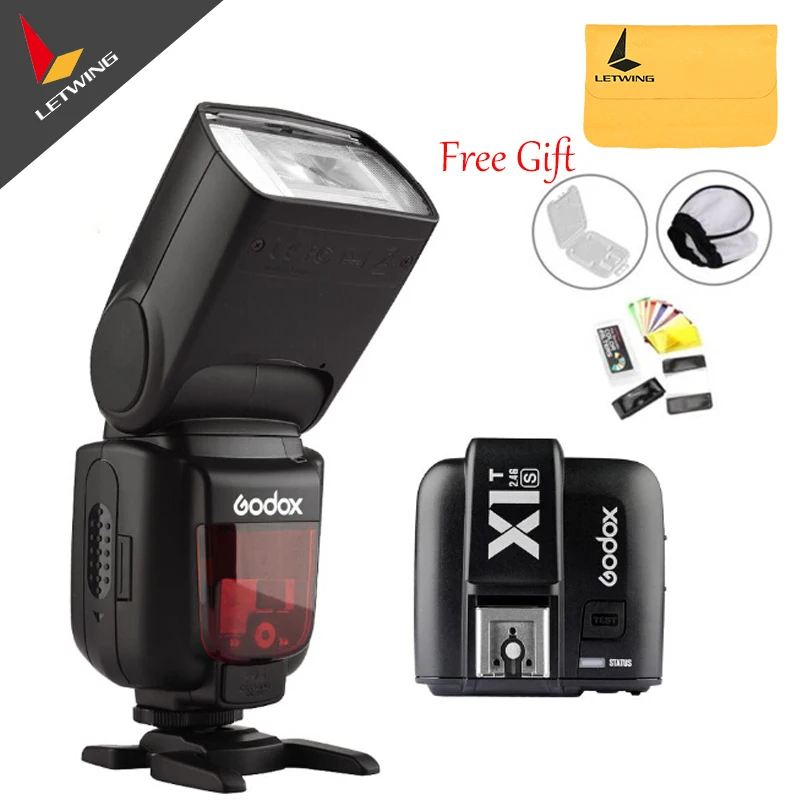 

Newest Godox TT685C TT685N TT685S 2.4G HSS TTL GN60 Flash Speedlite+ X1TC X1TN X1TS Trigger Transmitter Kit for Canon for Nikon