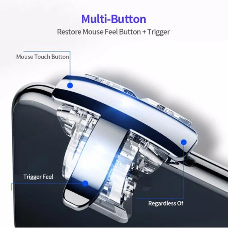  For PUBG Mobile Joystick Controller Gamepad PUGB L1 R1 Mobile Gaming Trigger Button L1R1 Shooter Ga