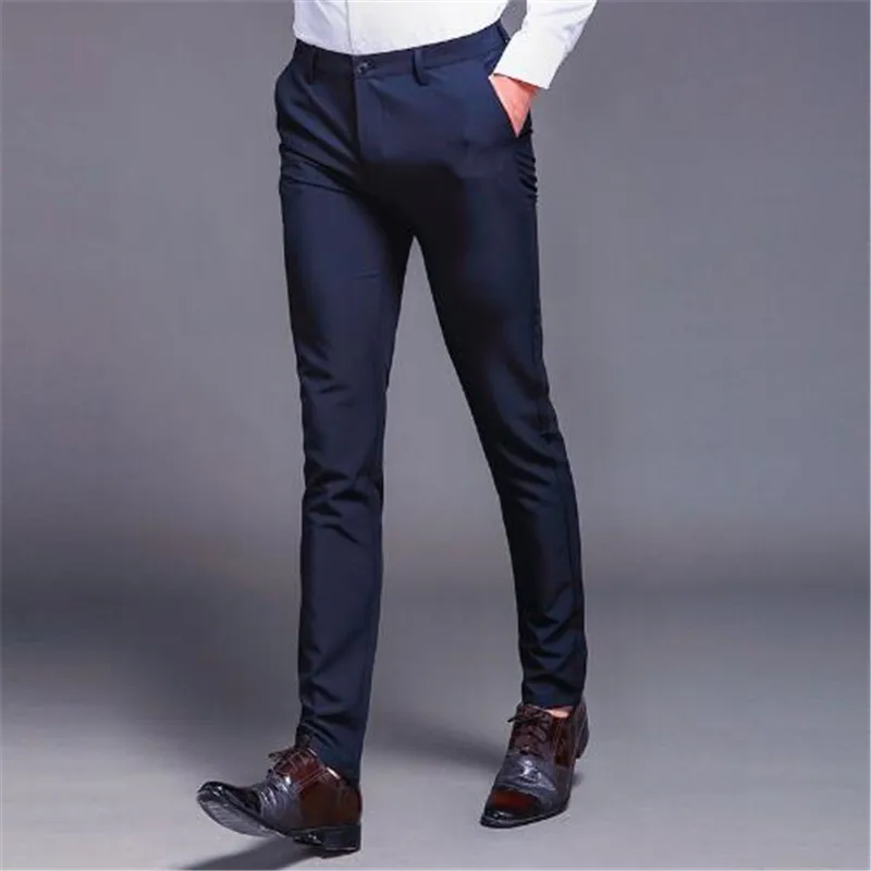 Лидер продаж, Мужские штаны на заказ, только прямые, весна-лето, Длинные мужские классические повседневные деловые брюки, длинные штаны, только