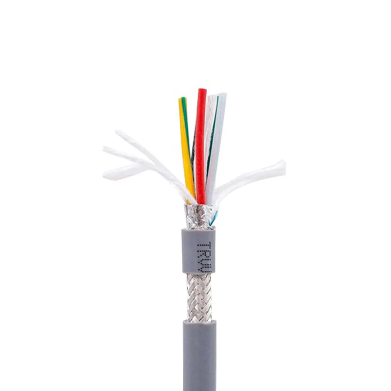 22AWG 2/3/4/5 сердечник экранированный кабель 5 м гибкий провод с ПВХ изоляцией TRVVP