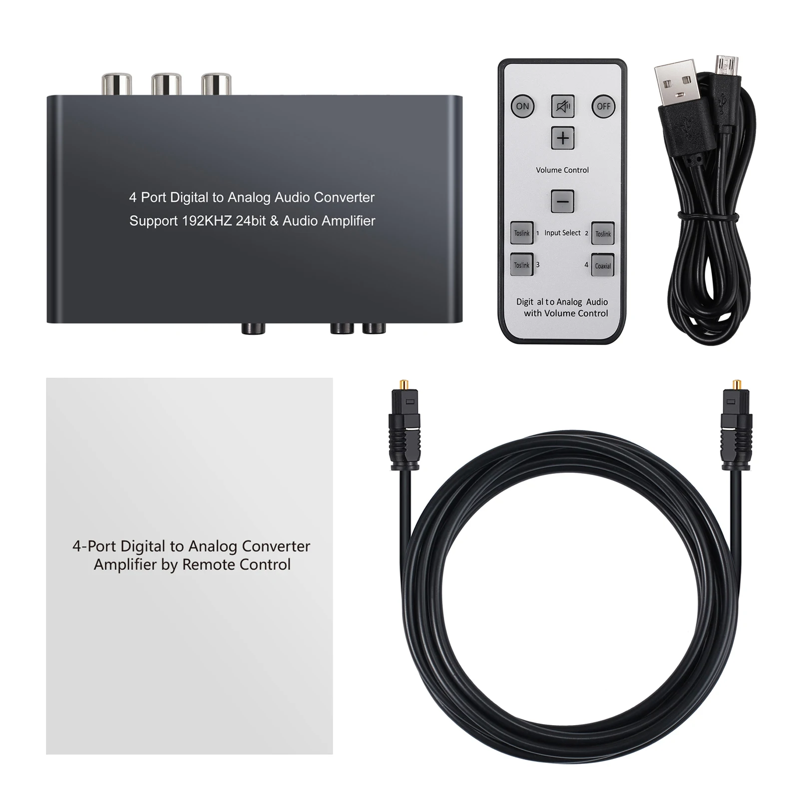 Neoteck-3  SPDIF 佺ũ ġ, 1  RCA 3.5mm   DAC IR   192kHz  ġ