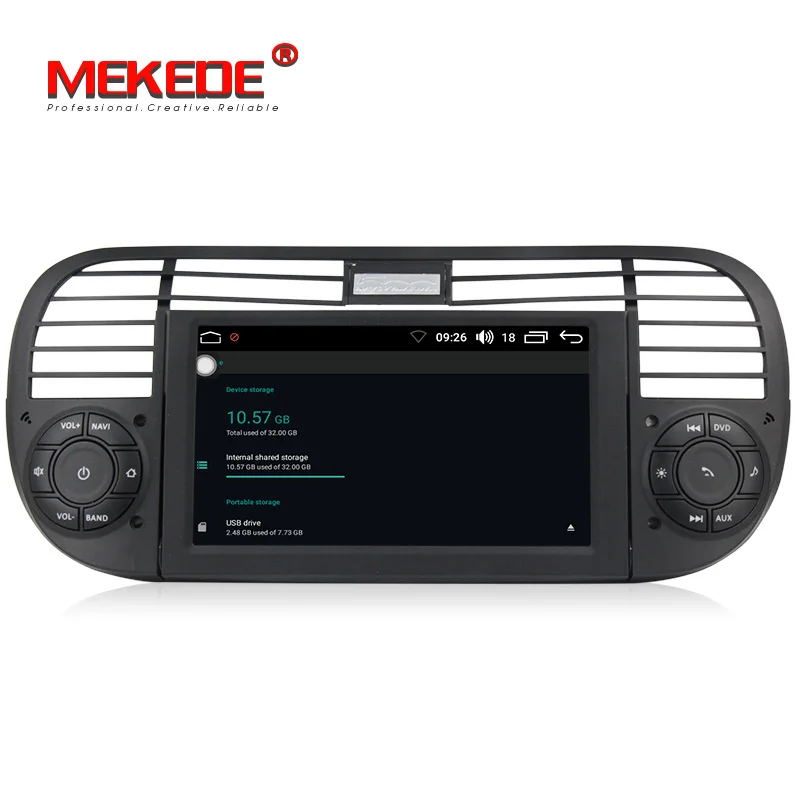 Cheap Car Multimedia player PX5 Android 8.0 car dvd gps player navigation for  FIAT 500 2007-2016  head unit with BT WIFI 3G 2G RAM 4