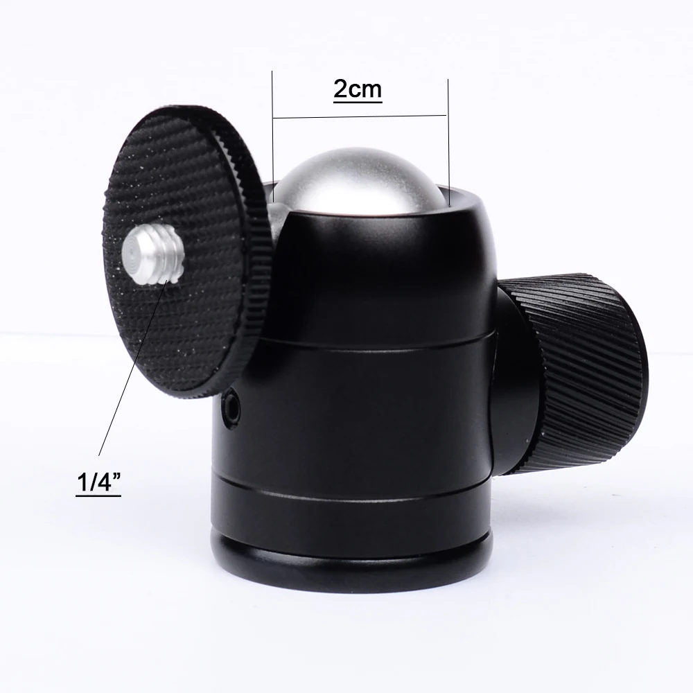 SETTO-S30-Aluminum-Alloy-Tripod-ballhead-Mini-Ball-Head-For-Benro-Manfrotto-Table-Tripod-for-Led (4)