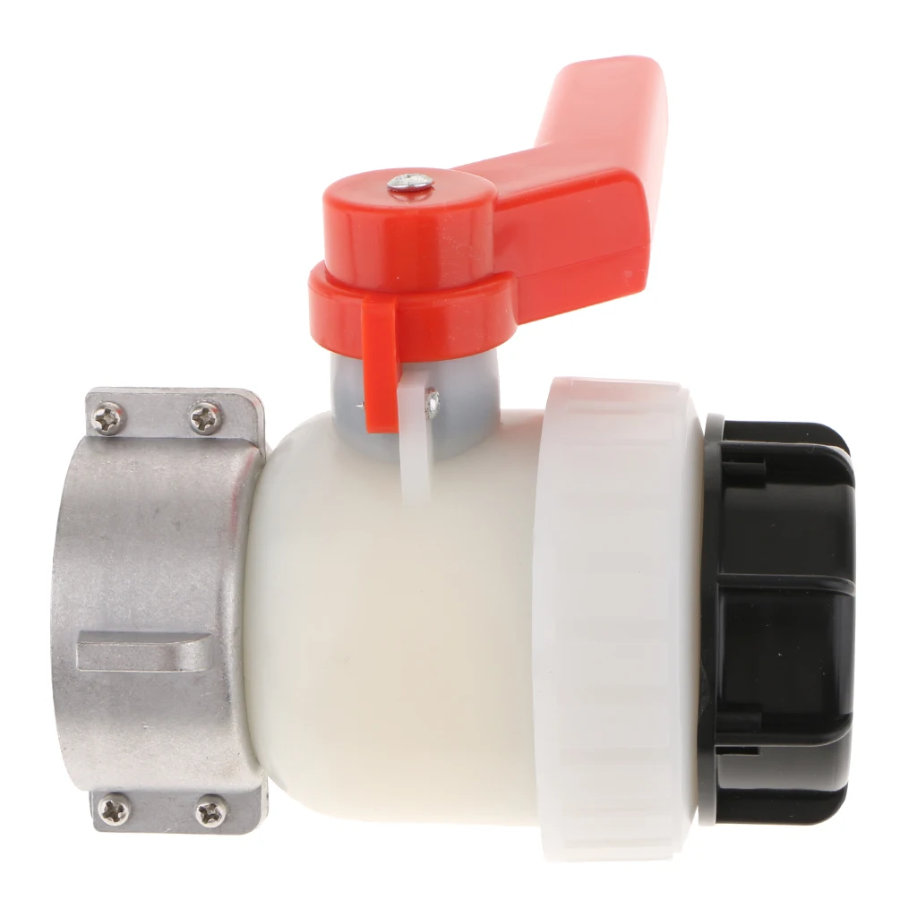 

IBC Tote Tank Drain Adapter Garden Hose BALL VALVE 62mm To 2inch