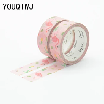 

flamingo washi tape scrapbooking masking tapes kawaii decorative Washi japanese stationery bant papel do scrapbook fita adesiva