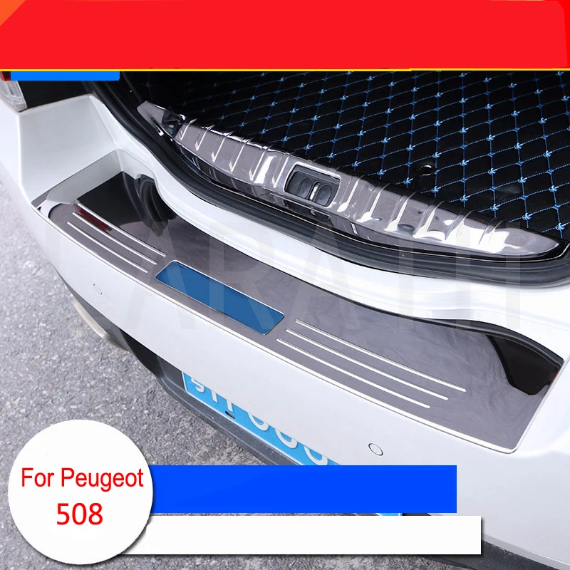 Высокое качество для peugeot 508 нержавеющая сталь Внутренний Внешний задний багажник бампер Накладка порога 6 стилей