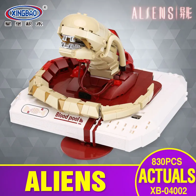 

Xingbao 04002 830Pcs Genuine Creative Movie MOC Series The New Alien Set Children Educational Building Blocks Bricks Toys Model
