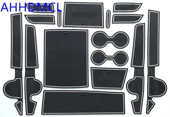 

AHHDMCL Non-Slip Car Door Gate Slot Mats Cup Armrest Storage Pad Mat For Hyundai Mistra 2017