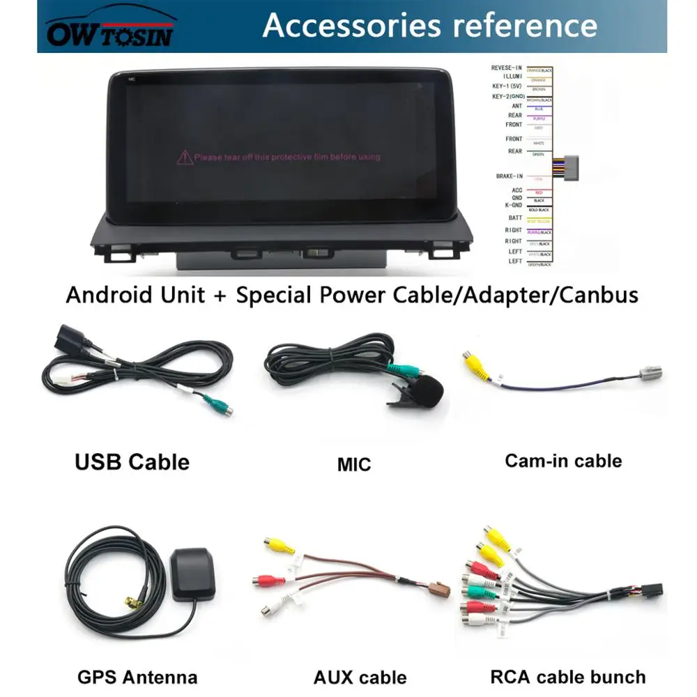 Cheap 10.25" IPS 8Core 4GB+64GB Android 9.0 Car Multimedia Player For Mazda 3 Mazda3 Axela 2014 2015 2016 2017 GPS Radio DSP CarPlay 4