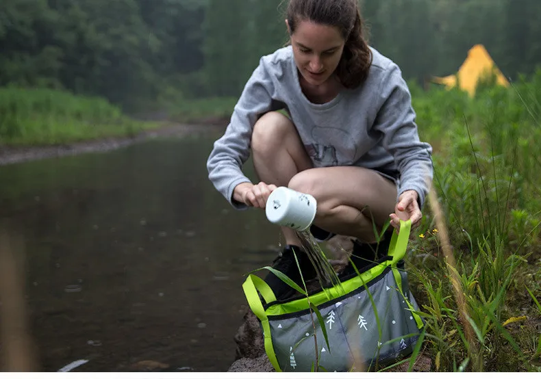 Naturehike открытый складной ведро воды Путешествия Портативный умывальник легкий Кемпинг ведро большой емкости открытый туристический лагерь