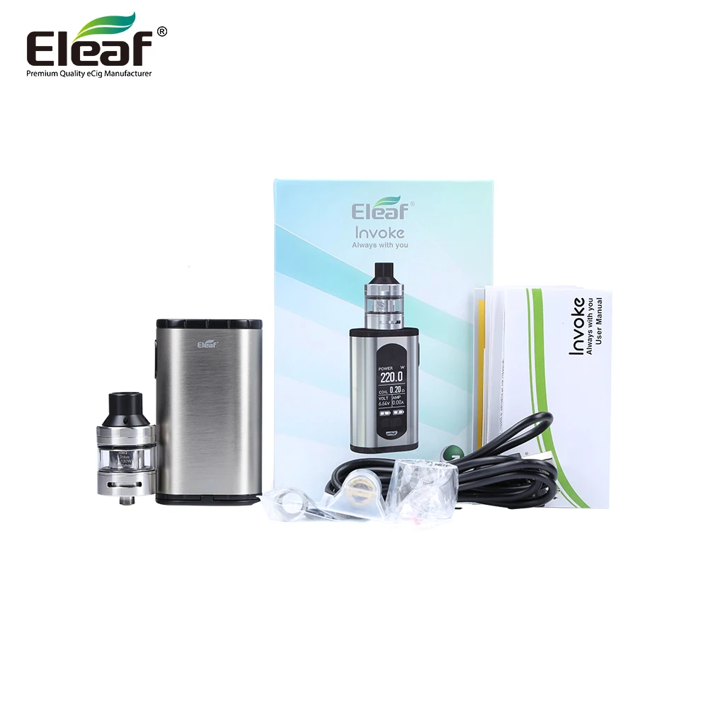 Оригинальный 220 Вт Eleaf Invoke с 2 мл Элло т атомайзер совместим двойной высокой