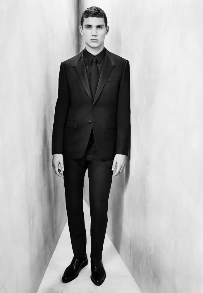 810 New Fashion Black Wedding Suits 2 Piece Mens Suits Slim FitGroomsman Groom Tuxedos Suits Business Suits (Jacket+Pants)