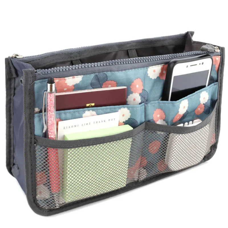 

2018 High Quality wash bag Insert Handbag Organiser Purse Multifunction Cosmetic bag Portable Travel Storage bags for Women