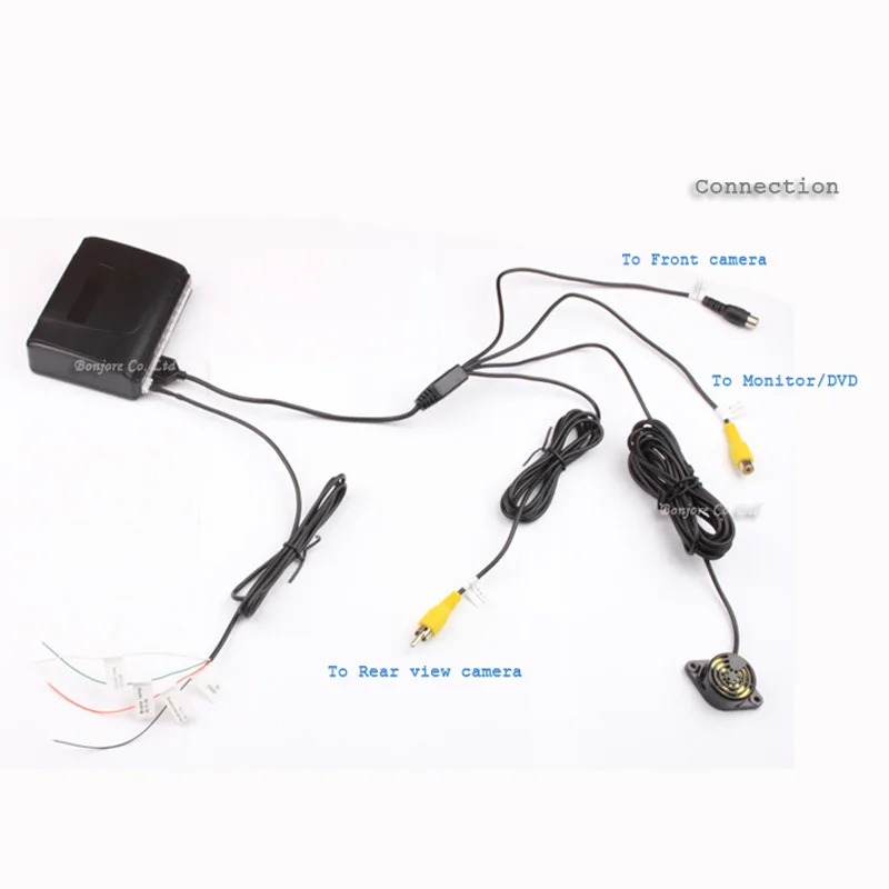 Koorinwoo Dual Core CPU Car Parking Sensors 8 Radars Front and Rear Alarm Probe Parktronic System Car-detector Parking Assist