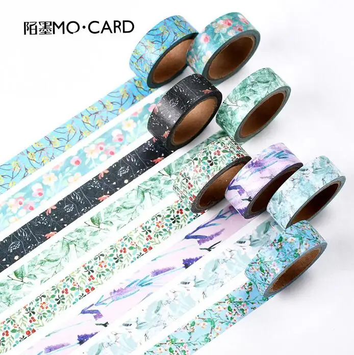 

15MM*7CM Chinese Retro Style Flowers Washi Tape Scotch DIY Scrapbooking Sticker Label Masking Craft Tape