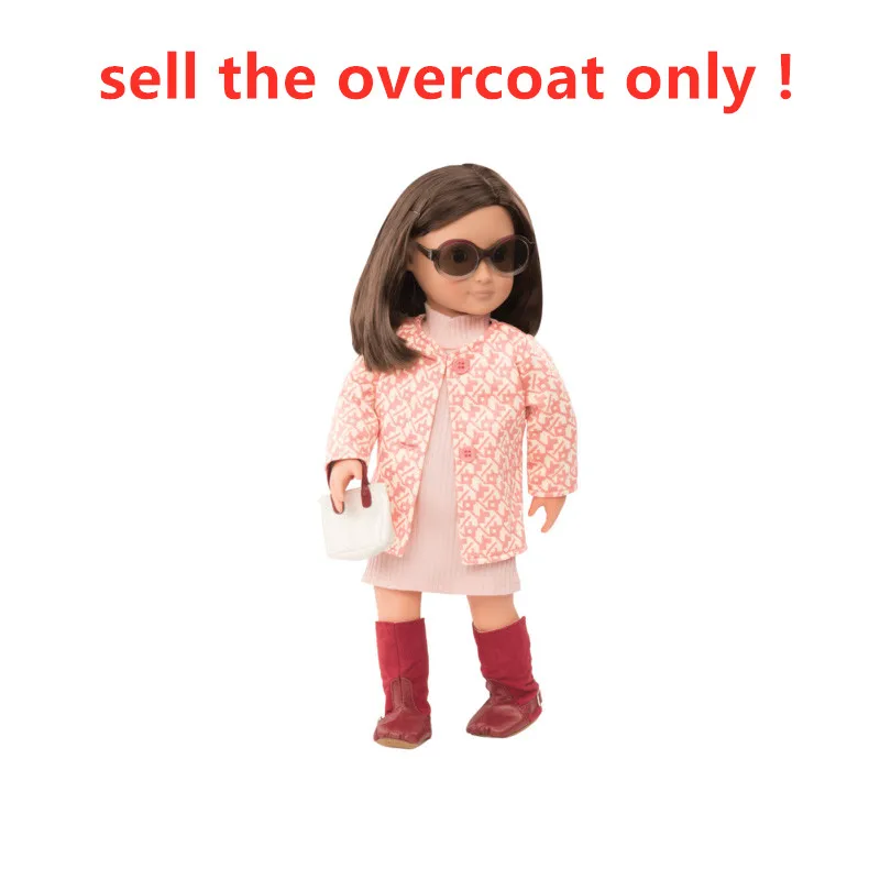 Одежда для куклы 45 см кукла наряды Делюкс 5 стилей одежда для 18-дюймовой куклы и 17 дюймов кукла - Цвет: coat only
