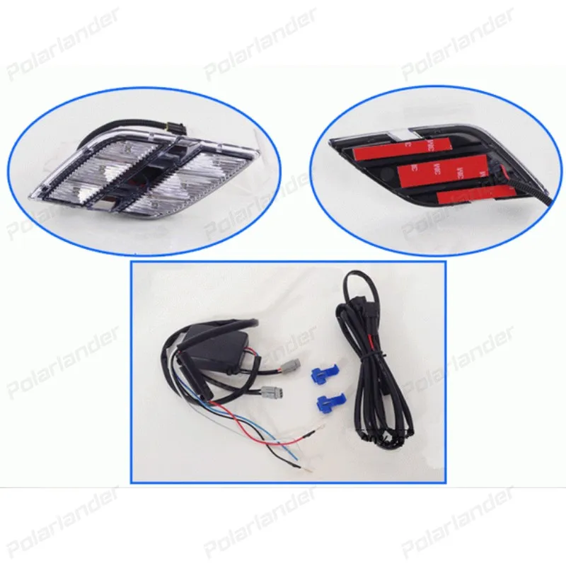 

Super Bright Car White DRL daytime running Lights LED Fog Light LED Head Lamp 2pcs for P/eugeot 301 2014-2015
