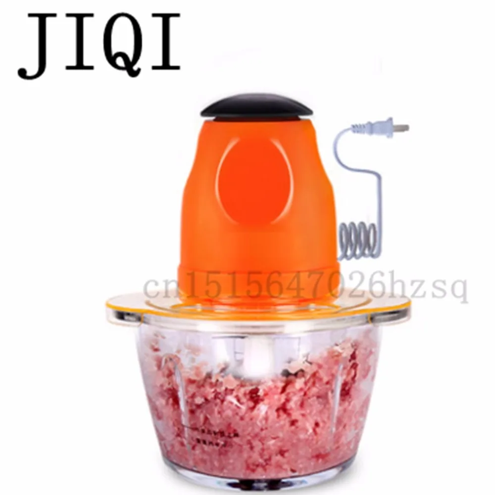 Jiqi Hachoir A Viande Mini Menage Electrique Hachoir A Legumes Agitateur Hachoir Multifonction Melangeur Fouet Bebe Fabricant D Aliments 4 Lames Aliexpress