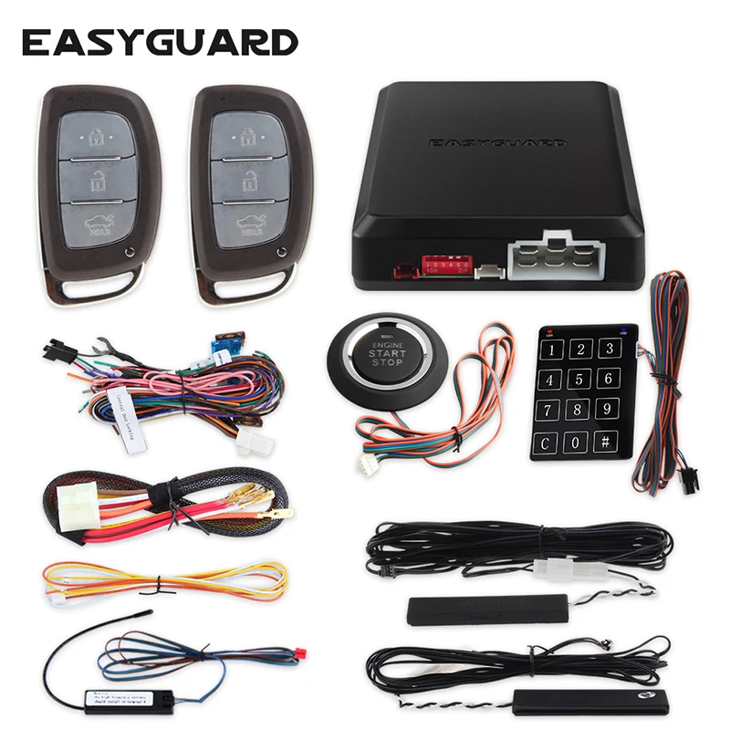 EASYGUARD компания прыжковой код ПКЕ автосигнализации комплект с Автозапуск