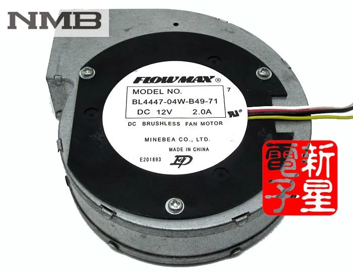 1PC Gebraucht fan for NMB BL4447-04W-B49 12V 2A 11CM 