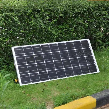 

Panneaux Solaire 12v 100W Monocrystalline Solar Battery Charger Solar Kit Bracket Solar Home System Motorhome Caravan Car LED