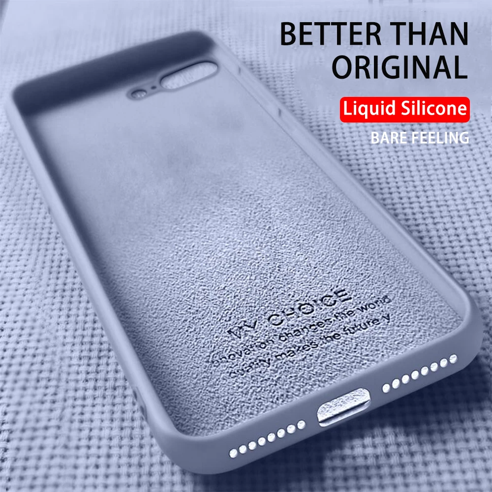 Оригинальный силиконовый чехол для телефона с жидкостью iPhone 6 6S 7 8 Plus 5 5S SE мягкий X