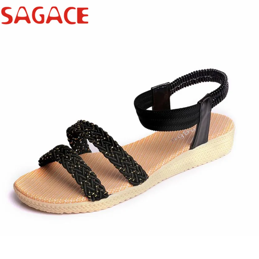 

Women Flat Shoes Soild Bohemia Leisure Lady Sandals Peep-Toe Outdoor Shoes Shoes si12 d