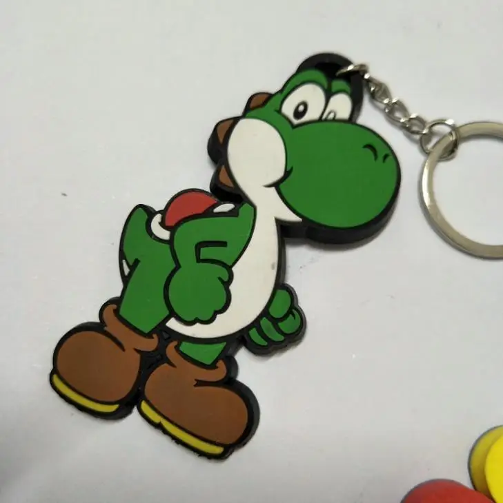 1 Pcs Cartoon Anime Super Mario Bros Mushroom PVC Keychain Pendant Keyring Key Chains Toys Figures Kids Gifts 1 Pcs Cartoon Anime Super Mario Bros Mushroom PVC Keychain Pendant Keyring Key Chains Toys Figures Kids Gifts