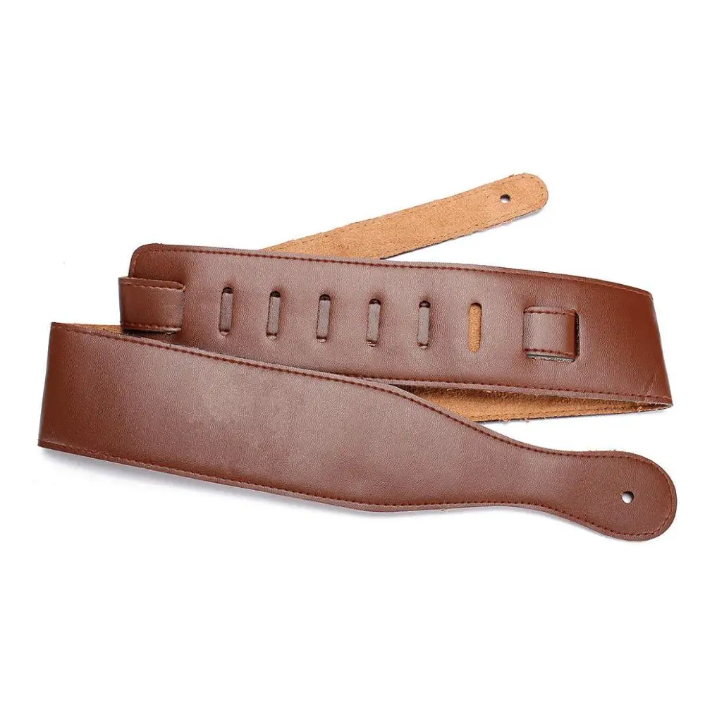 Adjustable Soft Leather Guitar Strap Belt for Electric Acoustic Thick