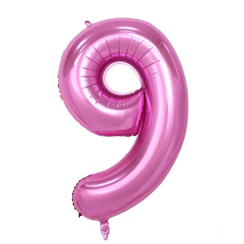 3" 40" Гигантские Воздушные шары из фольги в виде цифр, букв, воздушные гелиевые, для дня рождения, вечерние, для свадебной вечеринки, украшения для маленьких мальчиков и девочек - Цвет: red 9