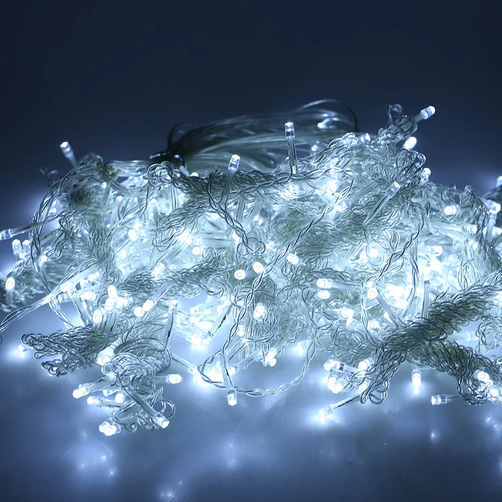 

LED Curtain Icicle String Fairy Light Wedding Party Garden Decoration 8-Function Controller Lighting Strings For Parties Gardens