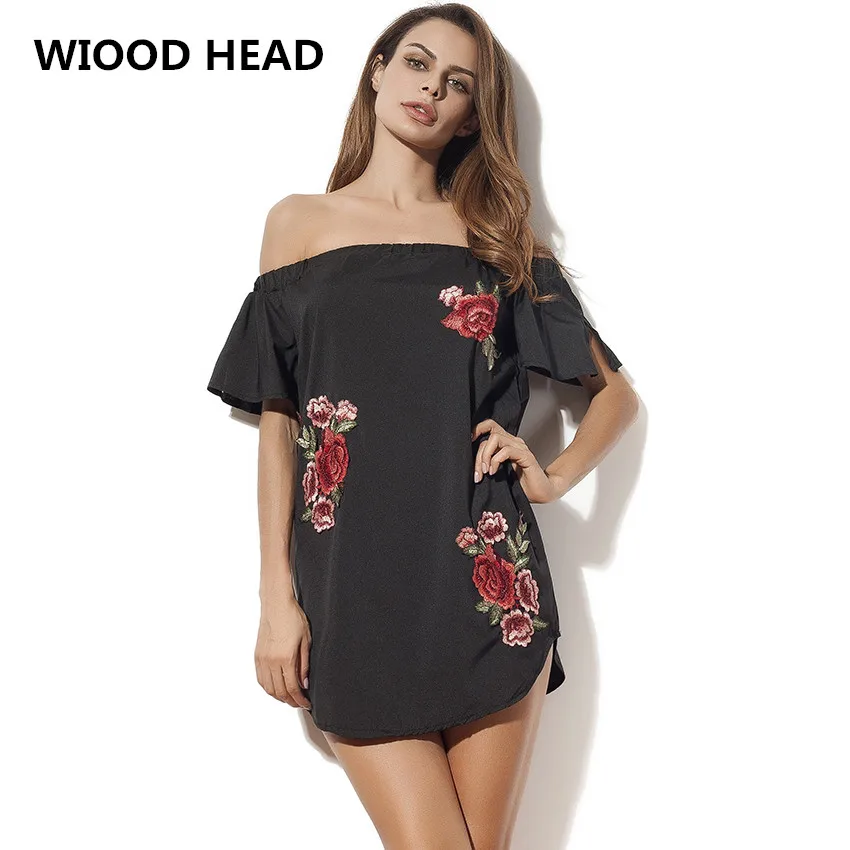 WIOOD HEAD 2018 Sexy Club Velvet One piece Dress Floral Bodycon One