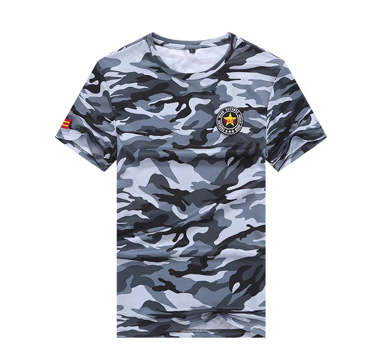 

Military Camouflage Quickly Dry Men's T-shirt Big Size Plus Large 6XL 7XL 8XL Male Tshirt Summer Short Sleeves Camo Army T Shirt