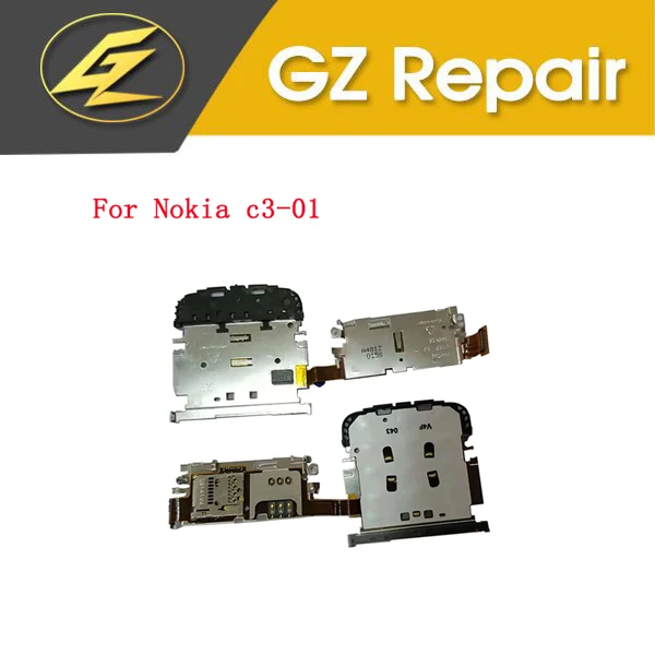 

High Quality For Nokia C3-01 SIM Card Slot Tray Reader Holder Socket Flex Cable Replacement Part